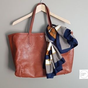 Large FOSSIL Leather Bucket Bag